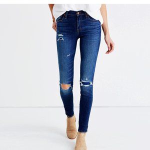 Madewell Distressed 9" High Riser Skinny Skinny Jeans